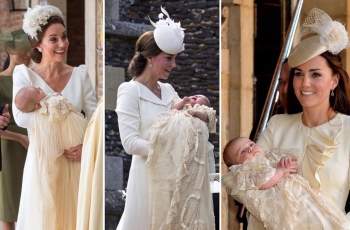 Look Stunning, Kate Middleton kembali Curi Perhatian saat Pangeran Louis Dibaptis