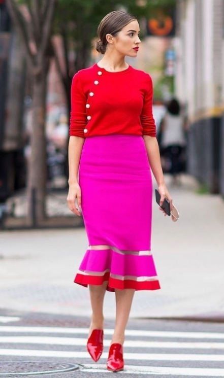 fashion pink dan merah/pinterest.com