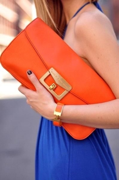 fashion orange dan biru/pinterest.com