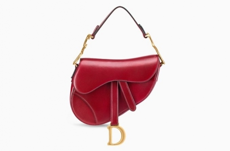 Saddle Bag in Red Calfskin / Dior.com