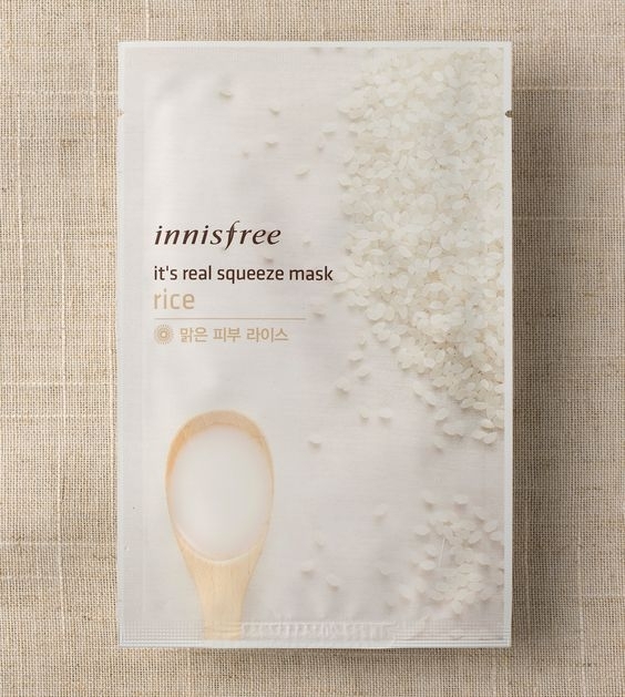 Innisfree It’s Real Squeeze Mask Rice/pinterest.com