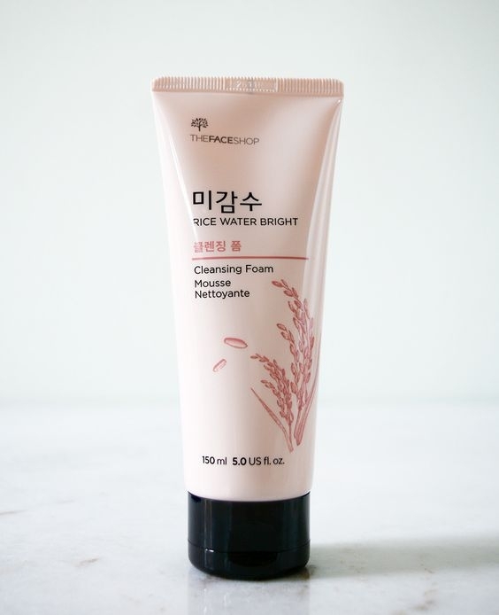 The Face Shop Rice Water Bright Cleansing Foam/pinterest.com