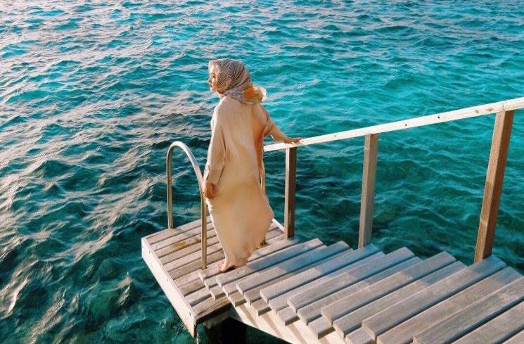 Dian Pelangi liburan di Maladewa (Instagram/@dianpelangi)