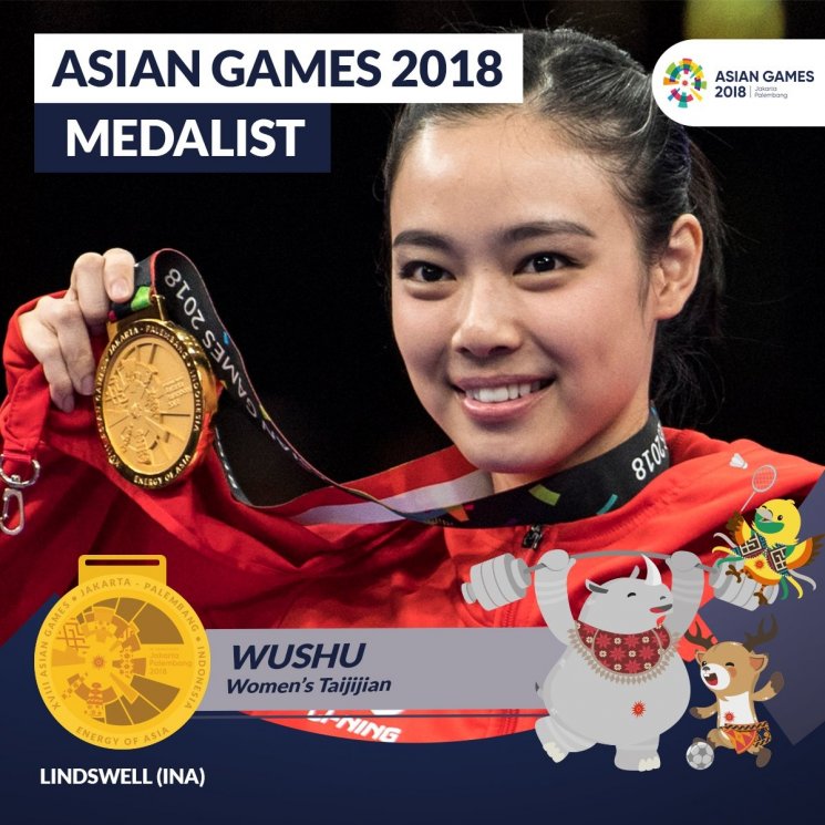 Lindswell Kwok. (Twitter/@asiangames2018)