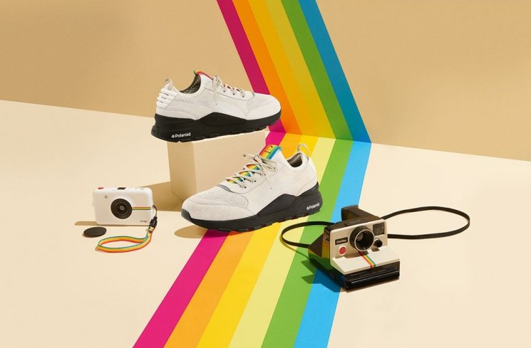 Puma x Polaroid. (Footwearnews)