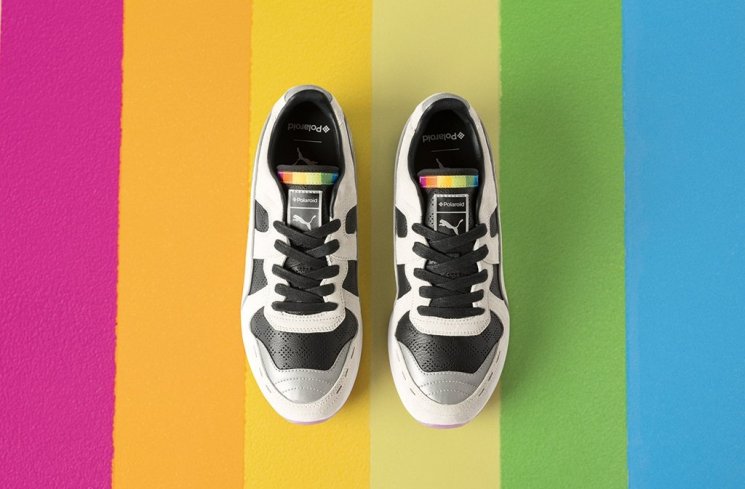 Puma x Polaroid. (Footwearnews)