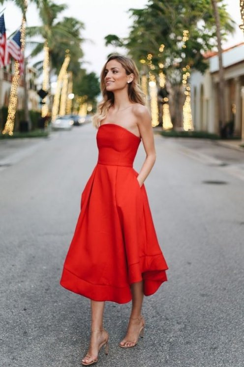 Dress merah. (Pinterest)
