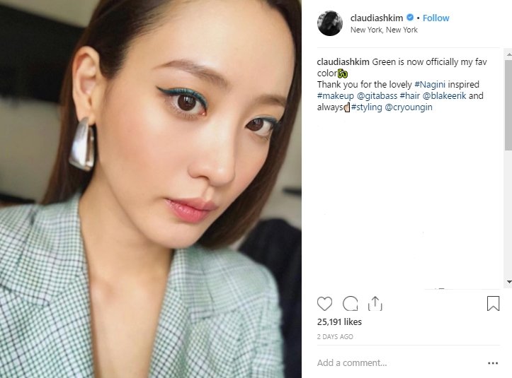 Claudia Kim, sang pemeran Nagini. (Instagram/@claudiashkim)