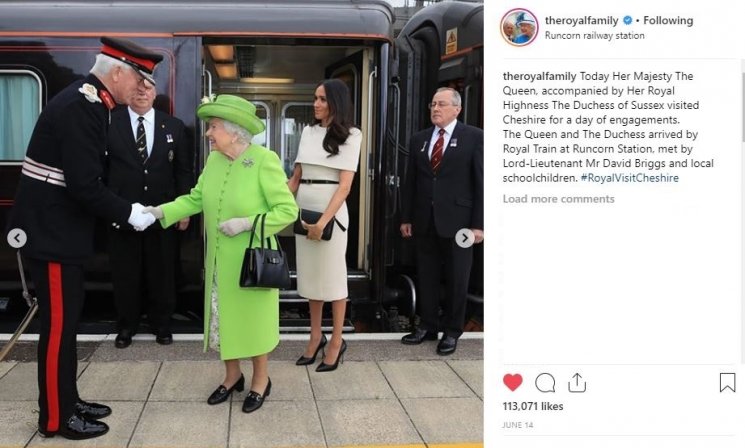 Ilustrasi ratu Elizabeth II.(Instagram/@theroyalfamily)