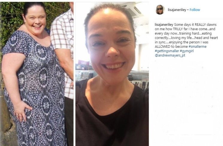 Lisa Riley,berhasil turunkan berat badan 76 kg dalam 2 tahun. (Instagram/@lisajaneriley)