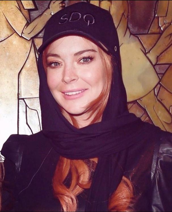 Lindsay Lohan. (Instagram/@sadoqmuslimahfashionwear)