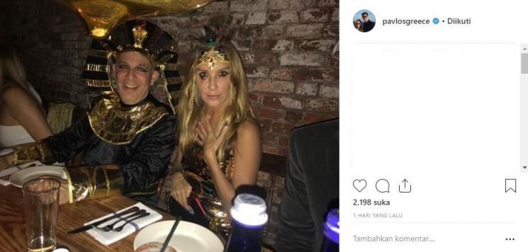 Pangeran Pavlos dan Putri Marie-Chantal merayakan halloween. (Instagram/@pavlosgreece)