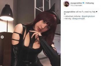 Begini Gaya Anya Geraldine dalam Balutan Kostum Halloween