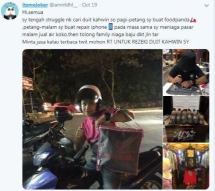 Postingan Amin yang viral di Twitter. (mstar)