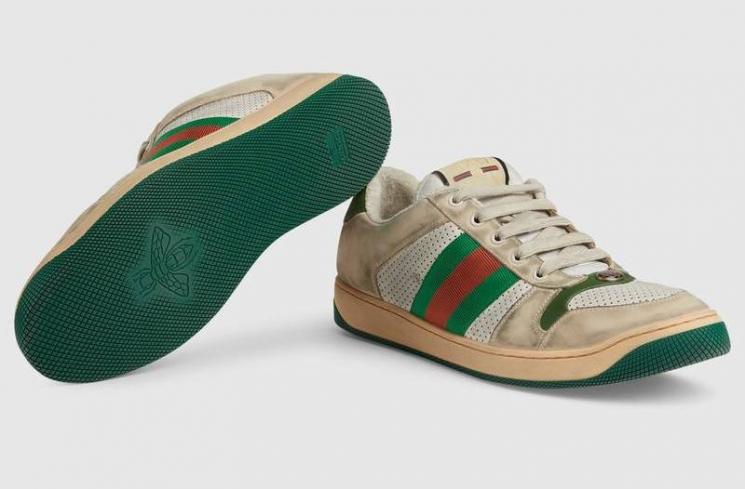 Distressed Sneakers. (Gucci)