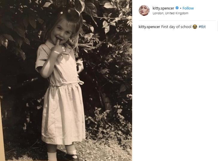 Lady Kitty Spencer di masa kecil. (Instagram/@kitty.spencer)