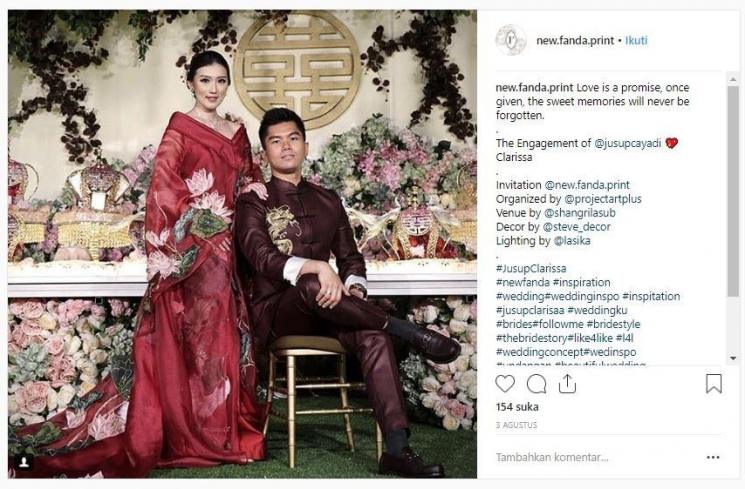 Pernikahan Crazy Rich Surabayan. (Instagram/@new.fanda.print)