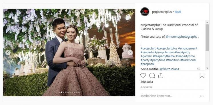 Pernikahan Crazy Rich Surabayan. (Instagram/@projectartplus)