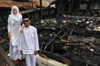 Sedih, Rumah Calon Pengantin Ini Terbakar Dua Hari sebelum Nikah