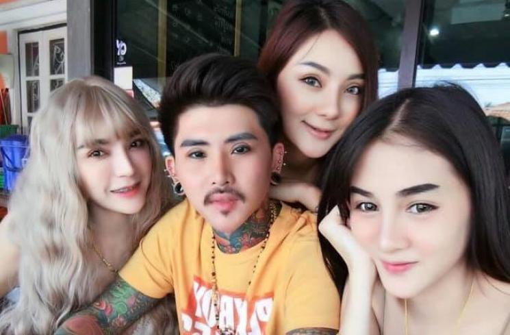 Hasil gambar untuk pria thailand punya empat istri cantik