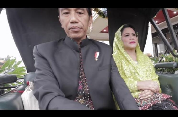 Presiden Joko Widodo dan Iriana Joko Widodo. (YouTube/Kaesang)