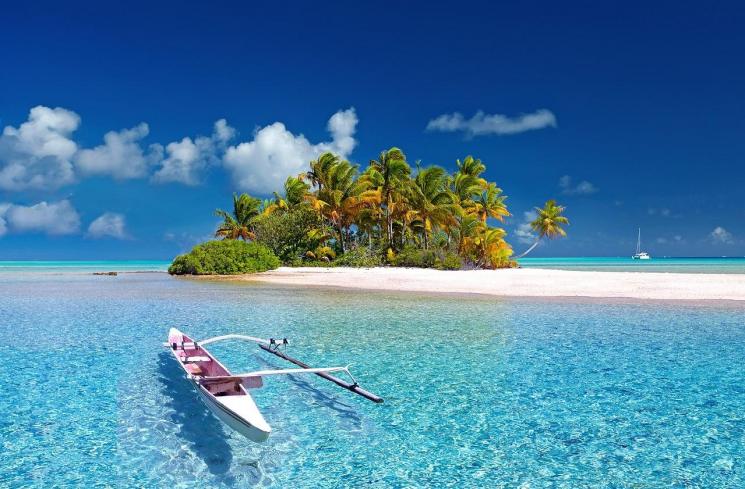Ilustrasi liburan di pulau dengan pemandangan indah. (Pixabay/Julius_Silver)