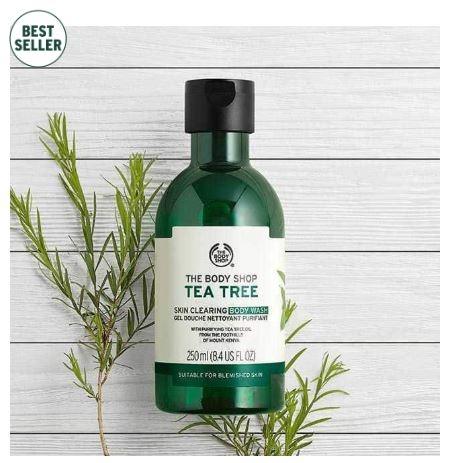 The Body Shop Tea Tree Skin Clearing Body Wash. (thebodyshop)