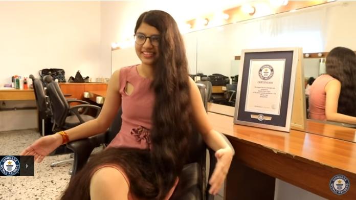 Nilanshi Patel. (YouTube/Guinness World Records)