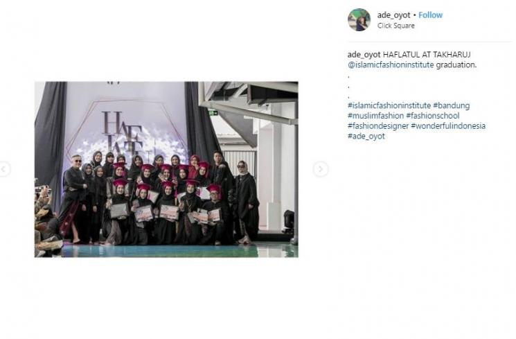 M. Firman Nurimansyah, Lulusan Pria Pertama dari Sekolah Fashion IFI. (Instagram/@ade_oyot)