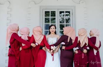 Viral, Potret Pernikahan Gadis Kristen dengan Bridesmaid Berhijab