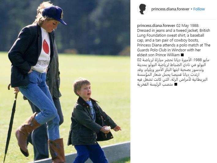 Tren fashion yang sudah dipakai Putri Diana. (Instagram/@princess.diana.forever)