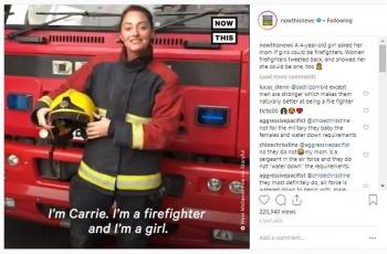 Ingin Jadi Pemadam Kebakaran, Gadis Mungil Ini Banjir Dukungan