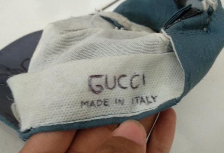 Topi OSIS SMA jadi Topi Gucci. (Twitter/@ajiejati)