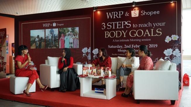 3 Steps to Reach Your Body Goals bersama WRP dan Shopee. (Suara.com/Vessy Dwirika Frizona)