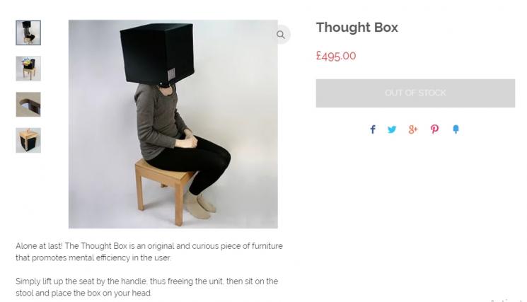 Mencari inspirasi dengan bantuan Thought Box. (The Form Emporium)