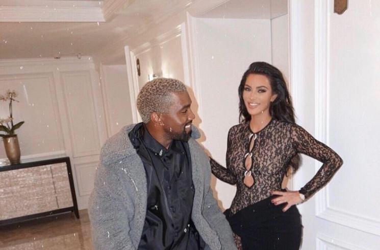 Kim Kardashian dan Kanye West. (Instagram/@kimkardashian)