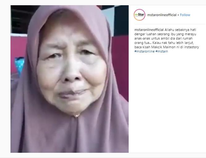Viral, Video Nenek Tinggal di Panti Jompo Beri Pesan Pada Anaknya. (Instagram/@mastaronlineofficial)