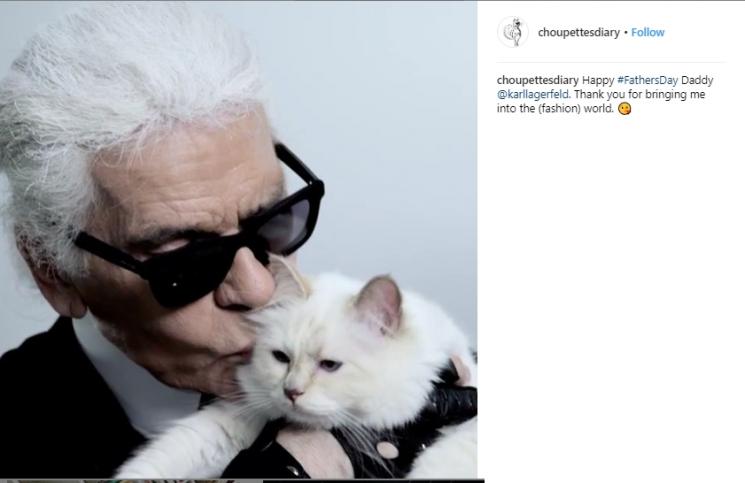 Karl Lagerfeld dan Choupette. (Instagram/@choupettesdiary)