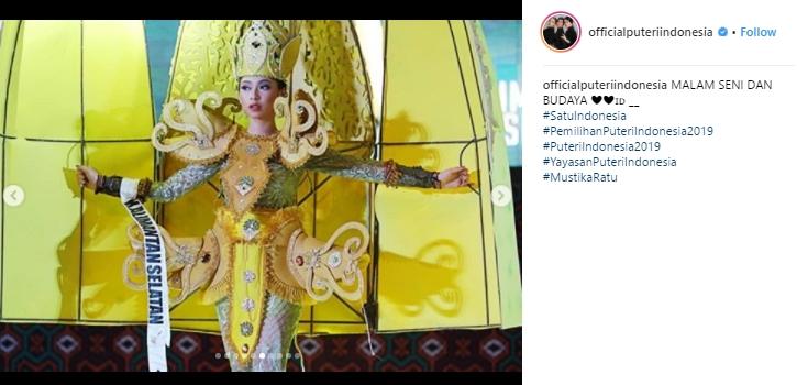 7 Kostum Daerah Terbaik Finalis Puteri Indonesia 2019. (Instagram/@officialputeriindonesia)