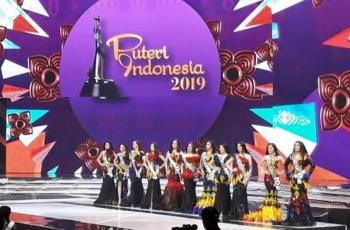 11 Finalis Puteri Indonesia 2019 Kompak Pakai Gaun Limbah Bulu Ayam
