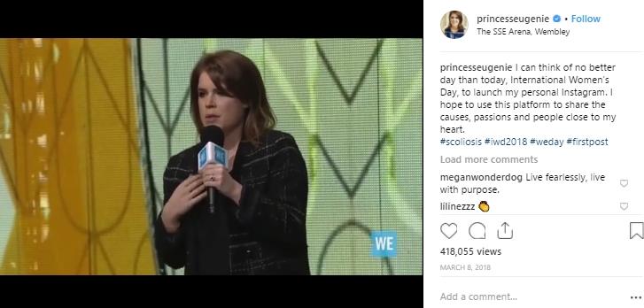 Putri Eugenie Buka Akun Instagram di Hari Perempuan Internasional. (Instagram/@princesseugenie)