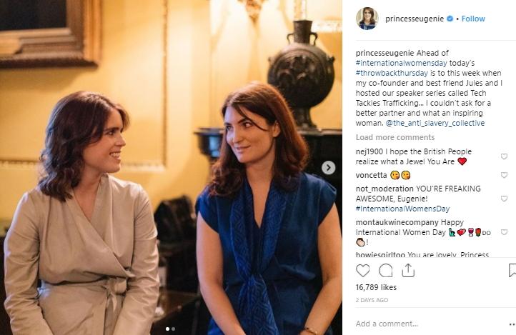 Putri Eugenie Buka Akun Instagram di Hari Perempuan Internasional. (Instagram/@princesseugenie)