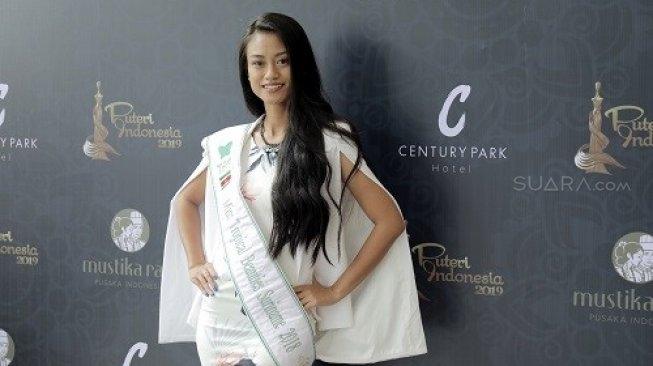 Miss Supranational Suriname 2019, Sri Dewi Martomamat. (Suara.com/Dendi Afriyan)