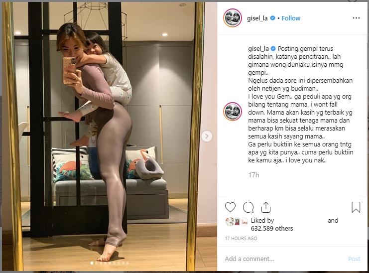 Gisella Anastasia dan Gempi. (Instagram/@gisel_la)