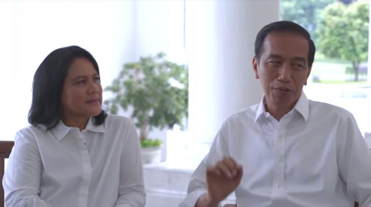 Jokowi dan Iriana. (YouTube/Baim Paula)