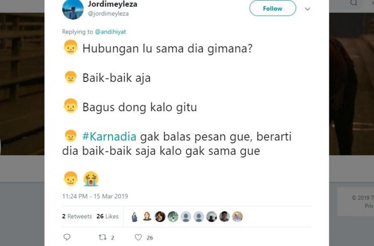 Ini Cuitan Netizen Twitter Curhat Lewat #Karnadia. (Twitter)