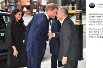 Serba Hitam, Pangeran Harry dan Meghan Markle Kunjungi Kedutaan New Zealand