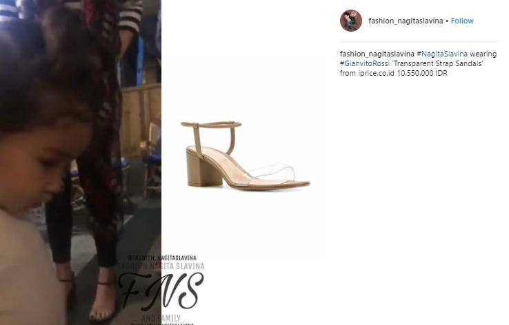 High Heels Mewah Nagita Salvina. (Instagram/@fashion_nagitaslavina)