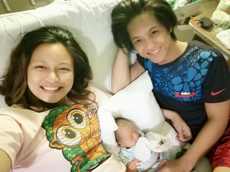 Eunice Sibuyan dan bayinya. (Facebook/Eunice Stefanelle Atianzar Sibuyan)