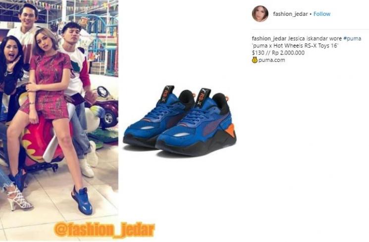Deretan snekers kece Jessica Iskandar. (Instagram/@fashion_jedar)